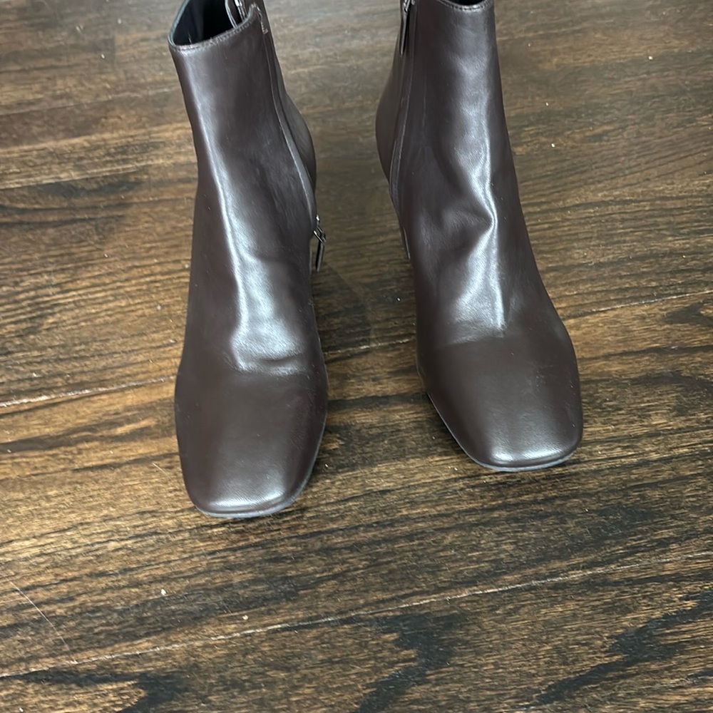 Prada Brown Leather Ankle Boots